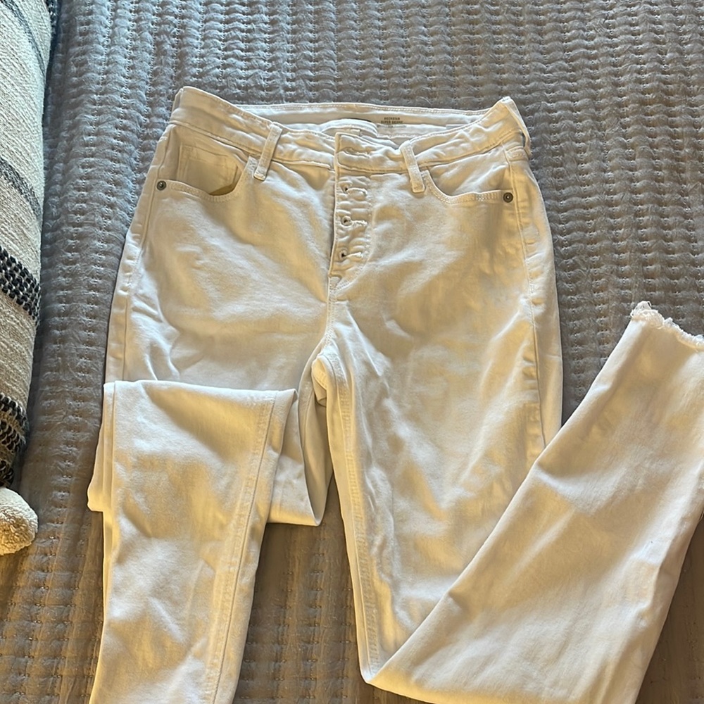 Old Navy Rockstar skinny white pants